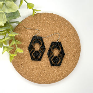 Black Widow Coffin Acrylic Drops
