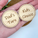 Decision Maker Wooden Coins - Wholesale