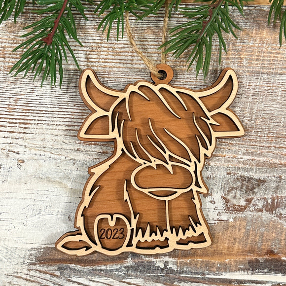 Highland Cow Ornament - Wholesale