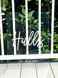 Family Name Sign