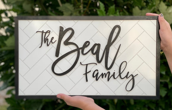Family Name Sign