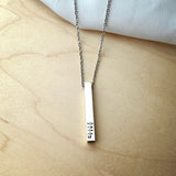 Keiza Vertical Bar Necklace - Wholesale