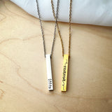 Keiza Vertical Bar Necklace - Wholesale