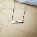 Shelby Horizontal Bar Necklace -  Wholesale