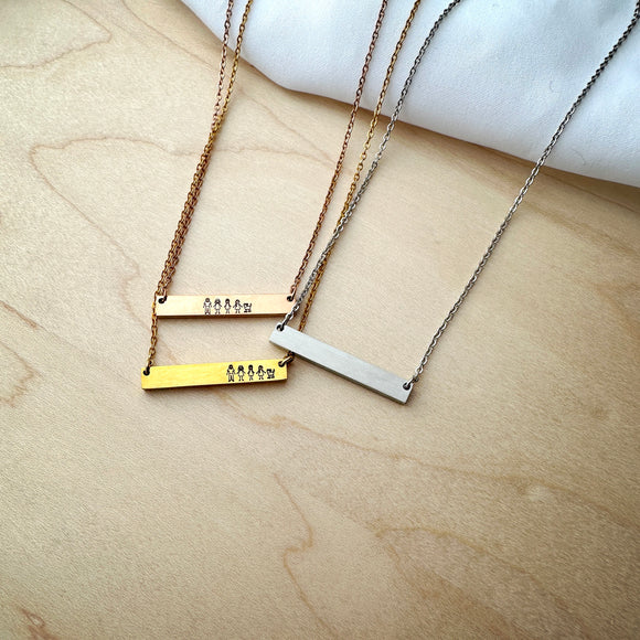 Shelby Horizontal Bar Necklace