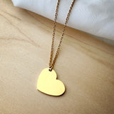 Alayna Angled Heart Necklace