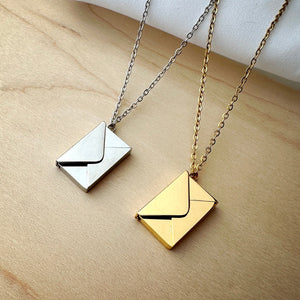 Debby Envelope Hidden Message Necklace-Wholesale