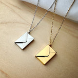 Debby Envelope Hidden Message Necklace-Wholesale