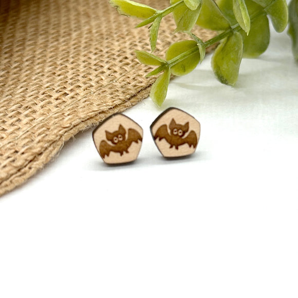 Wide Eyed Bat Studs