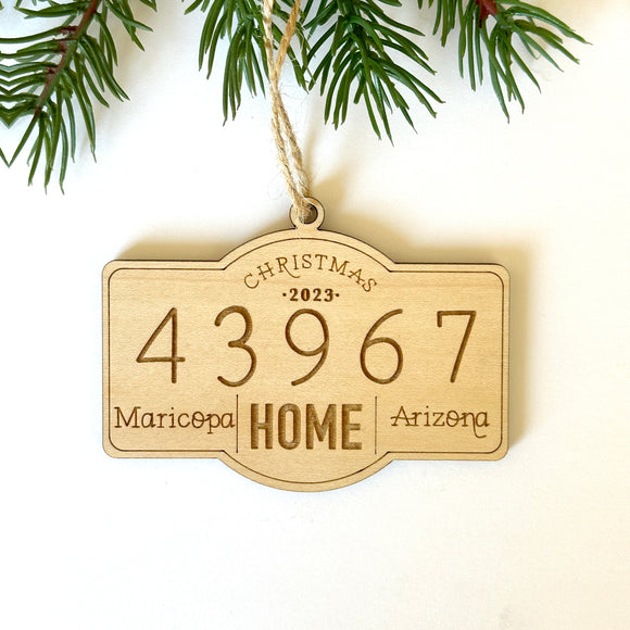 Zip Code Ornament - Wholesale