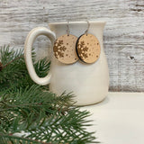 Circle Snowflake Maple Wood Mini Drops