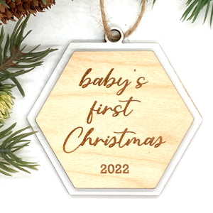 2 Layer Christmas Ornament - Wholesale