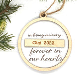 2 Layer Memorial Ornament