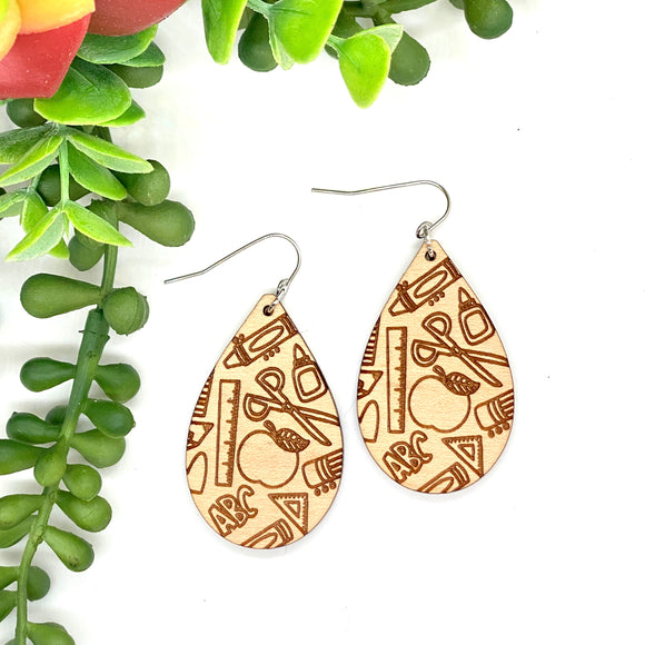 Back to School Icons Teardrops - Wholesale