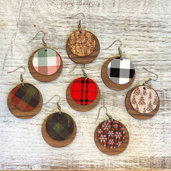 Cork and Wood Circle Drops - wholesale