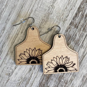 Sunflower Cow Tag Mini Drops