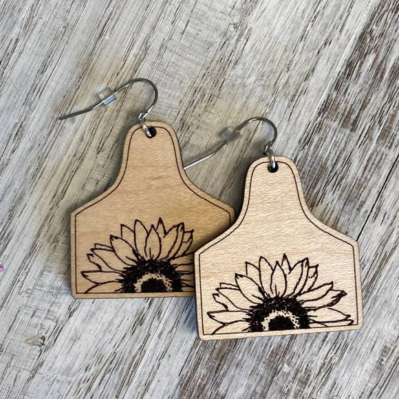 Sunflower Cow Tag Mini Drops