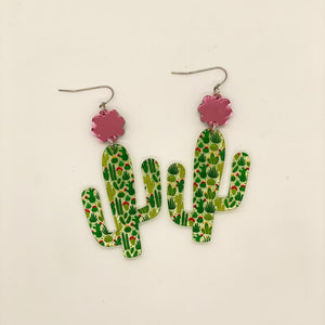 Flowering Cactus Acrylic Drops