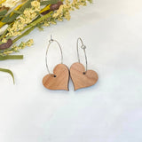 Heart Drops with Surgical Steel Hoops