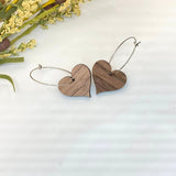 Heart Drops with Surgical Steel Hoops