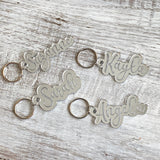 Mirror Name Keychain