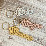 Mirror Name Keychain