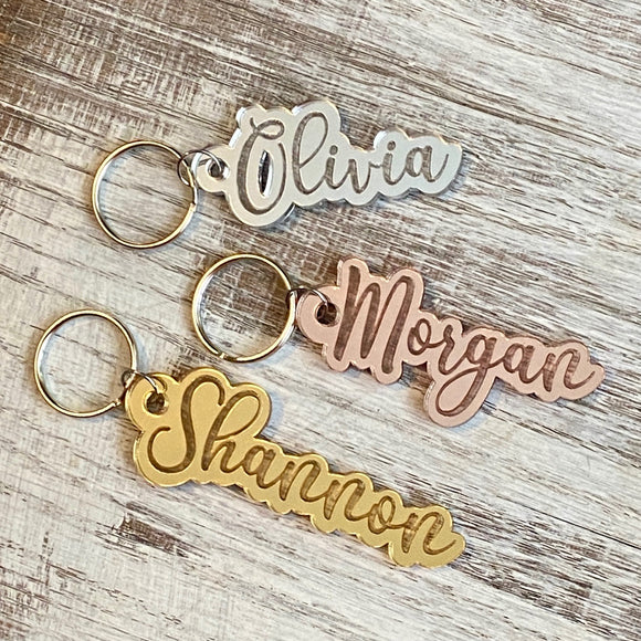 Mirror Name Keychain- Wholesale