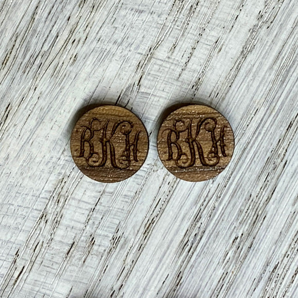 Monogram Studs- Wholesale