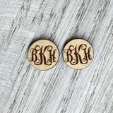 Monogram Studs- Wholesale