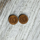 Monogram Studs- Wholesale
