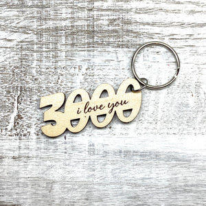 I Love You 3000 Keychain