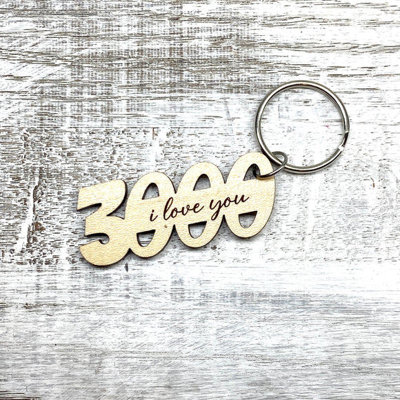 I Love You 3000 Keychain
