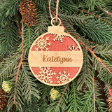 Glitter Snowflake Name Ornaments- Wholesale