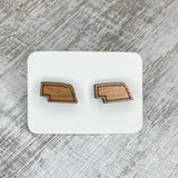 State Stud Earrings-Cherry - Wholesale