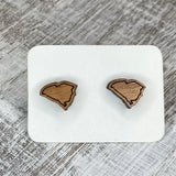 State Stud Earrings-Cherry - Wholesale