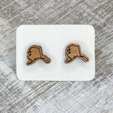 State Stud Earrings-Cherry - Wholesale
