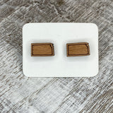 State Stud Earrings-Cherry - Wholesale