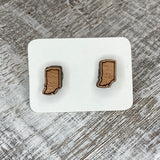 State Stud Earrings-Cherry - Wholesale