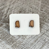 State Stud Earrings-Cherry - Wholesale