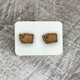 State Stud Earrings-Cherry - Wholesale