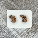 State Stud Earrings-Cherry - Wholesale