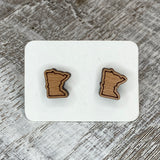 State Stud Earrings-Cherry - Wholesale