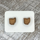 State Stud Earrings-Cherry - Wholesale