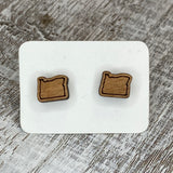 State Stud Earrings-Cherry - Wholesale