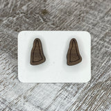 State Stud Earrings-Walnut - Wholesale