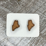 State Stud Earrings-Cherry - Wholesale