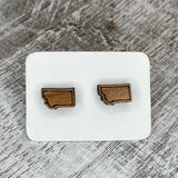 State Stud Earrings-Cherry - Wholesale