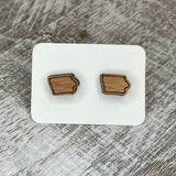 State Stud Earrings-Cherry - Wholesale