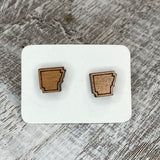 State Stud Earrings-Cherry - Wholesale