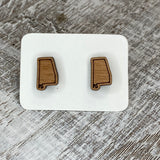 State Stud Earrings-Cherry - Wholesale